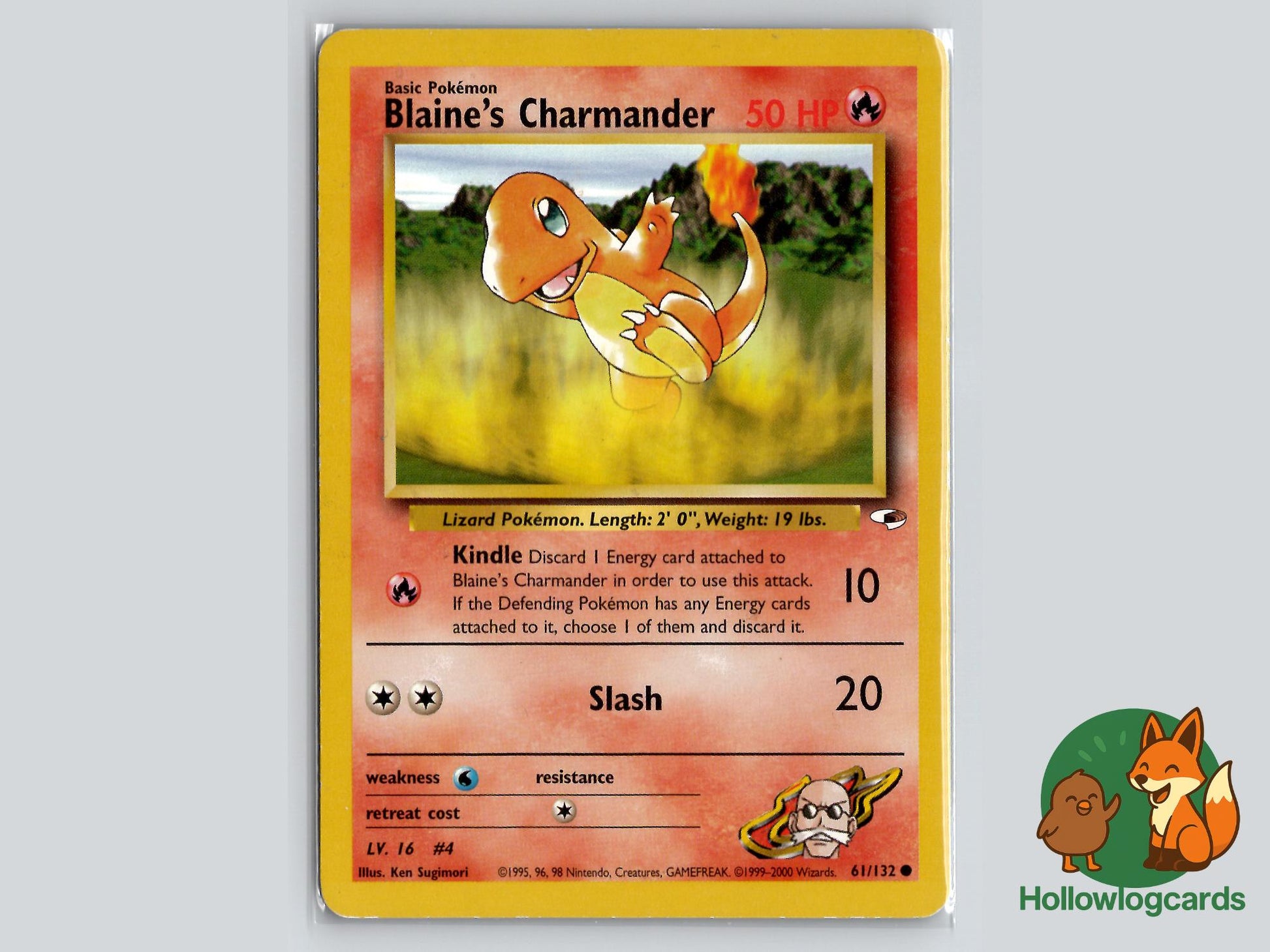 Blaine's Charmander (61/132) - Gym Heroes Pokémon Card
