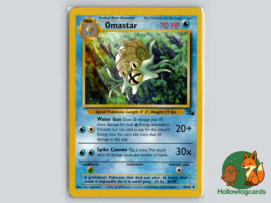 Omastar (40/62) - Fossil Pokémon Card