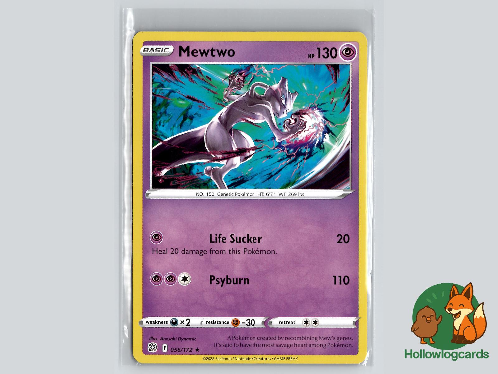 Mewtwo (056/172) - Brilliant Stars Pokémon Card