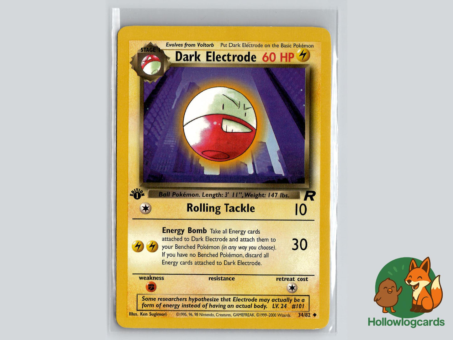 1st Edition Dark Electrode (34/82) - Team Rocket Pokémon Card