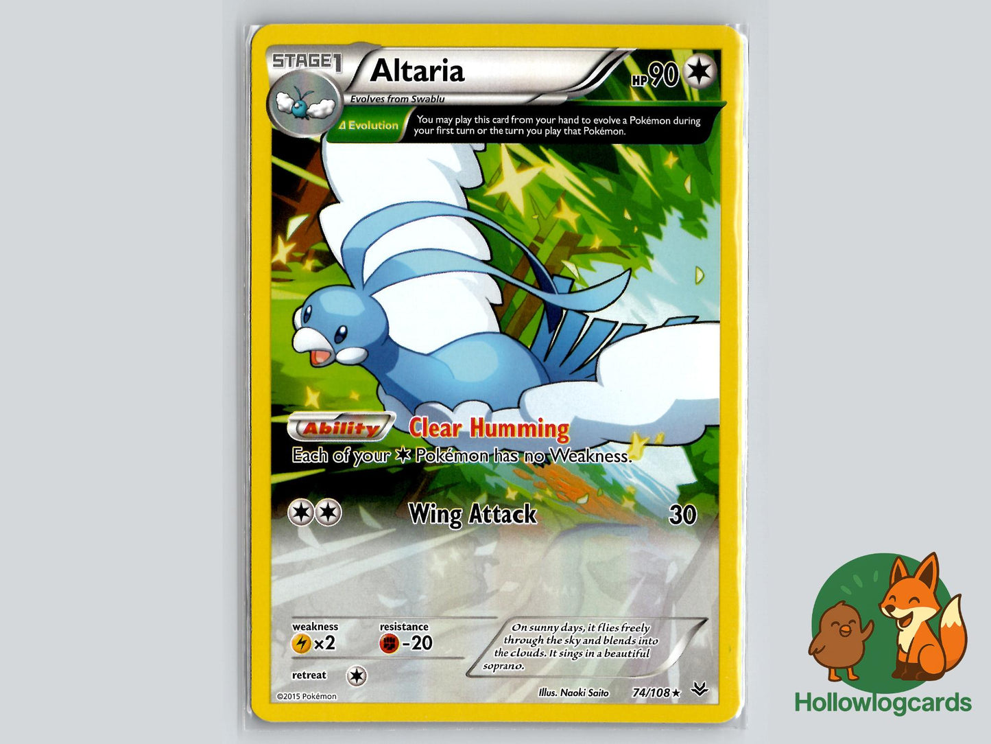 Altaria (74/108) - Roaring Skies Pokémon Card