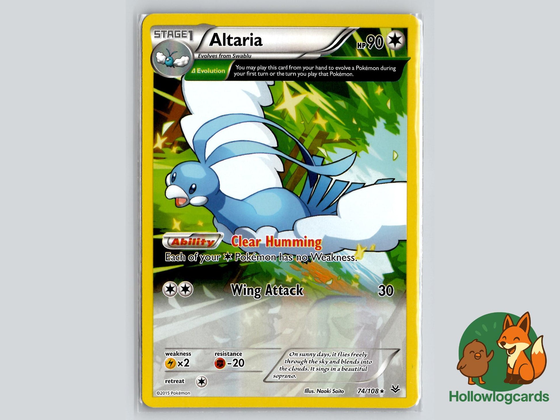 Altaria (74/108) - Roaring Skies Pokémon Card