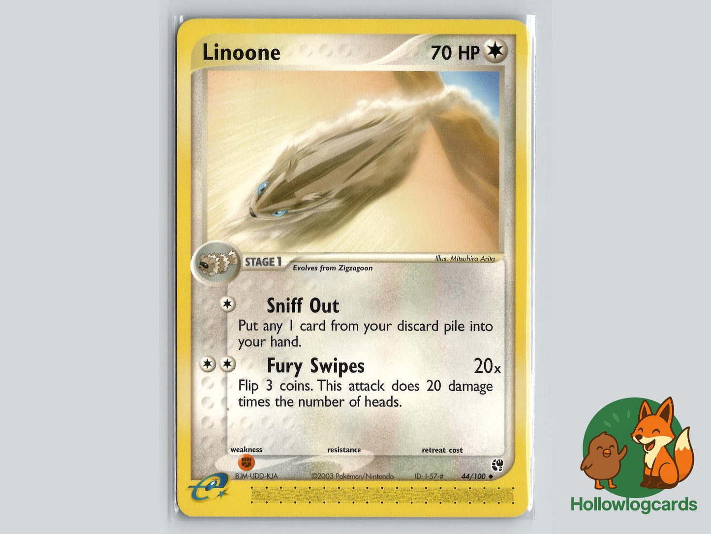 Linoone (44/100) - Sandstorm Pokémon Card