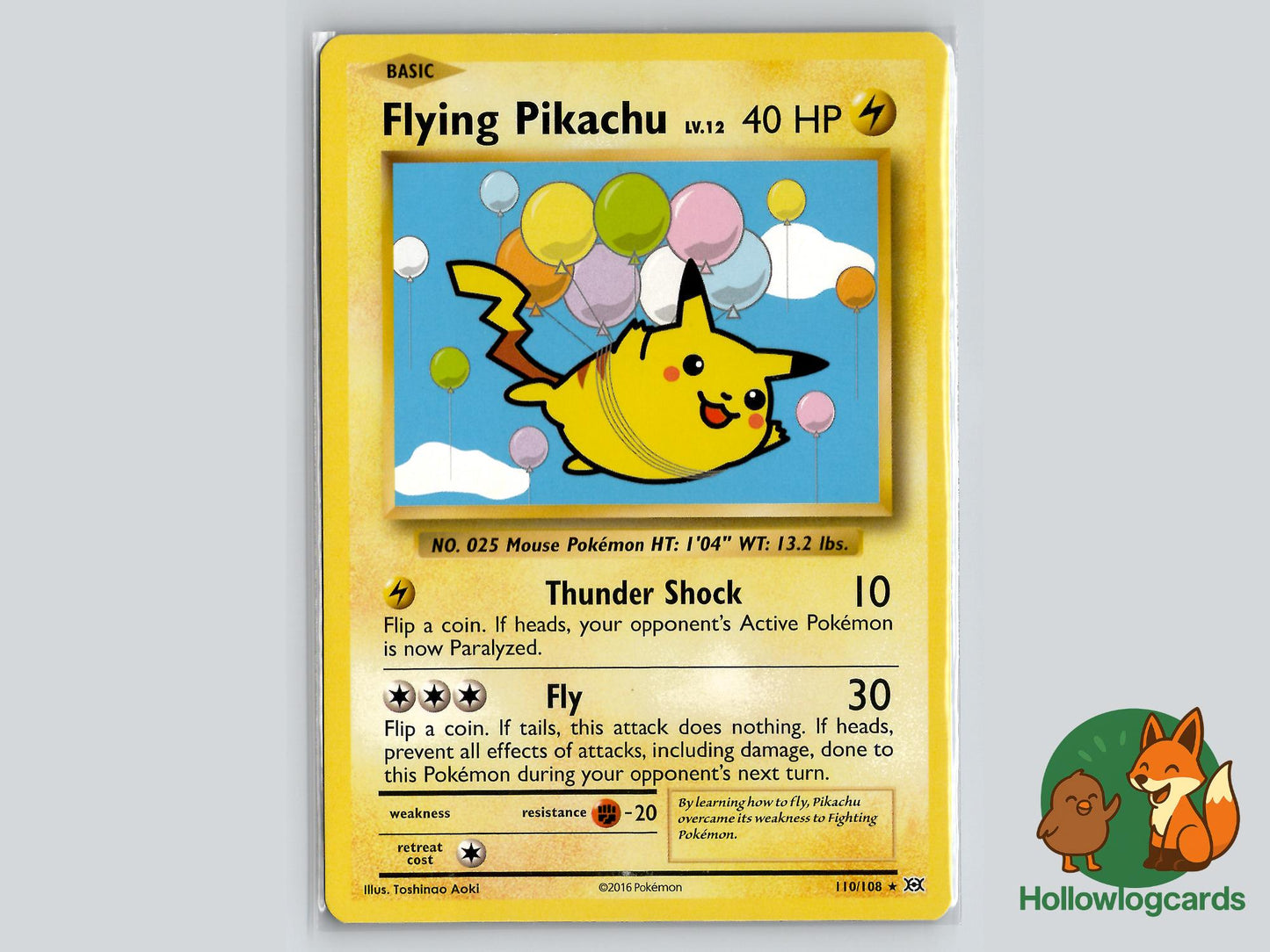 Flying Pikachu (110/108) - Evolutions Pokémon Card