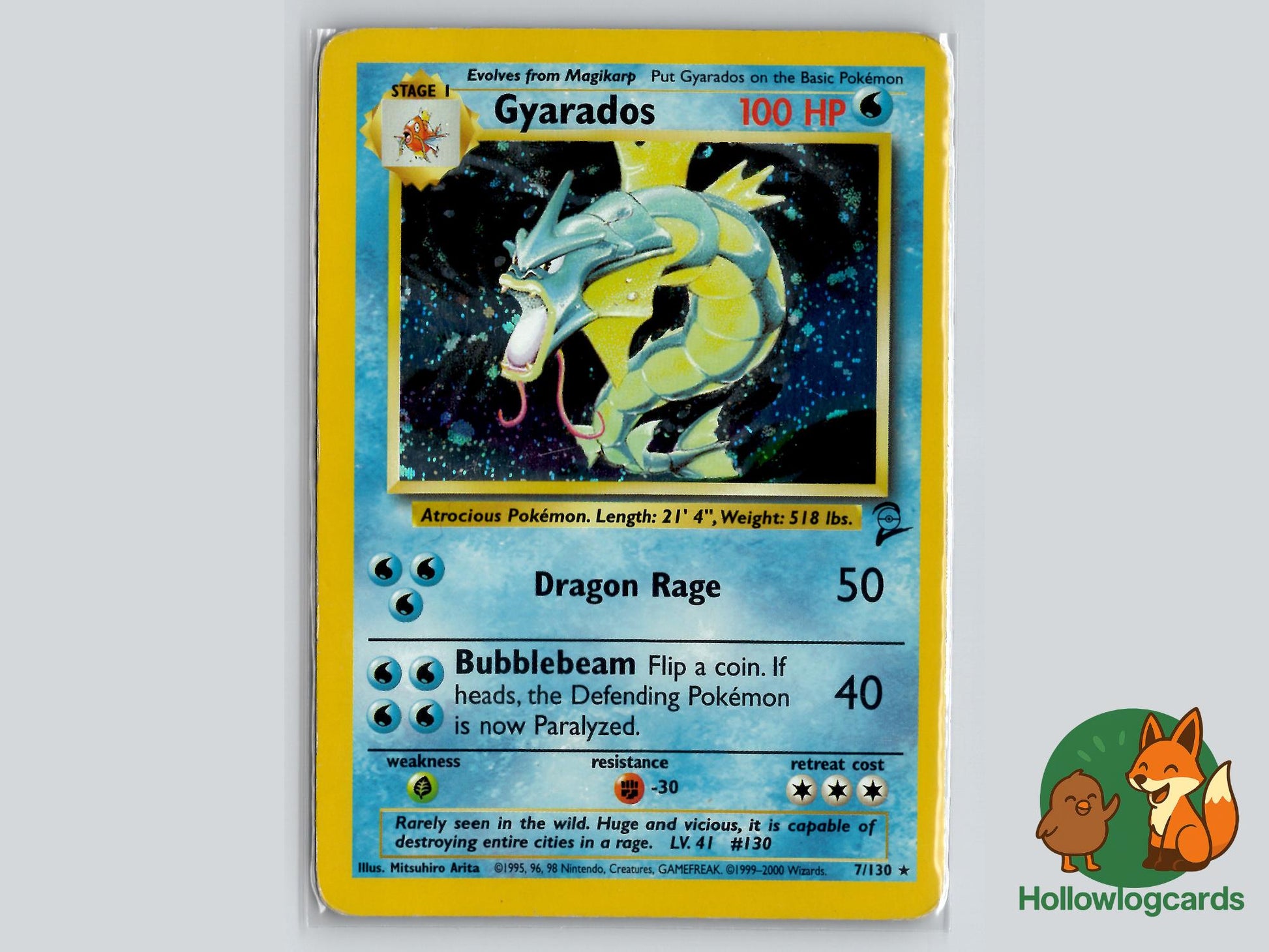Gyarados (7/130) - Base Set 2 Pokémon Card