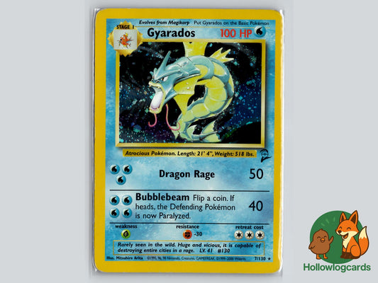 Gyarados (7/130) - Base Set 2 Pokémon Card