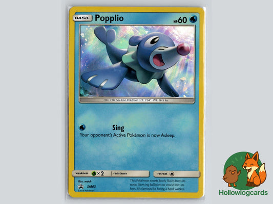 Popplio (SM03) - Sun & Moon Pokémon Card