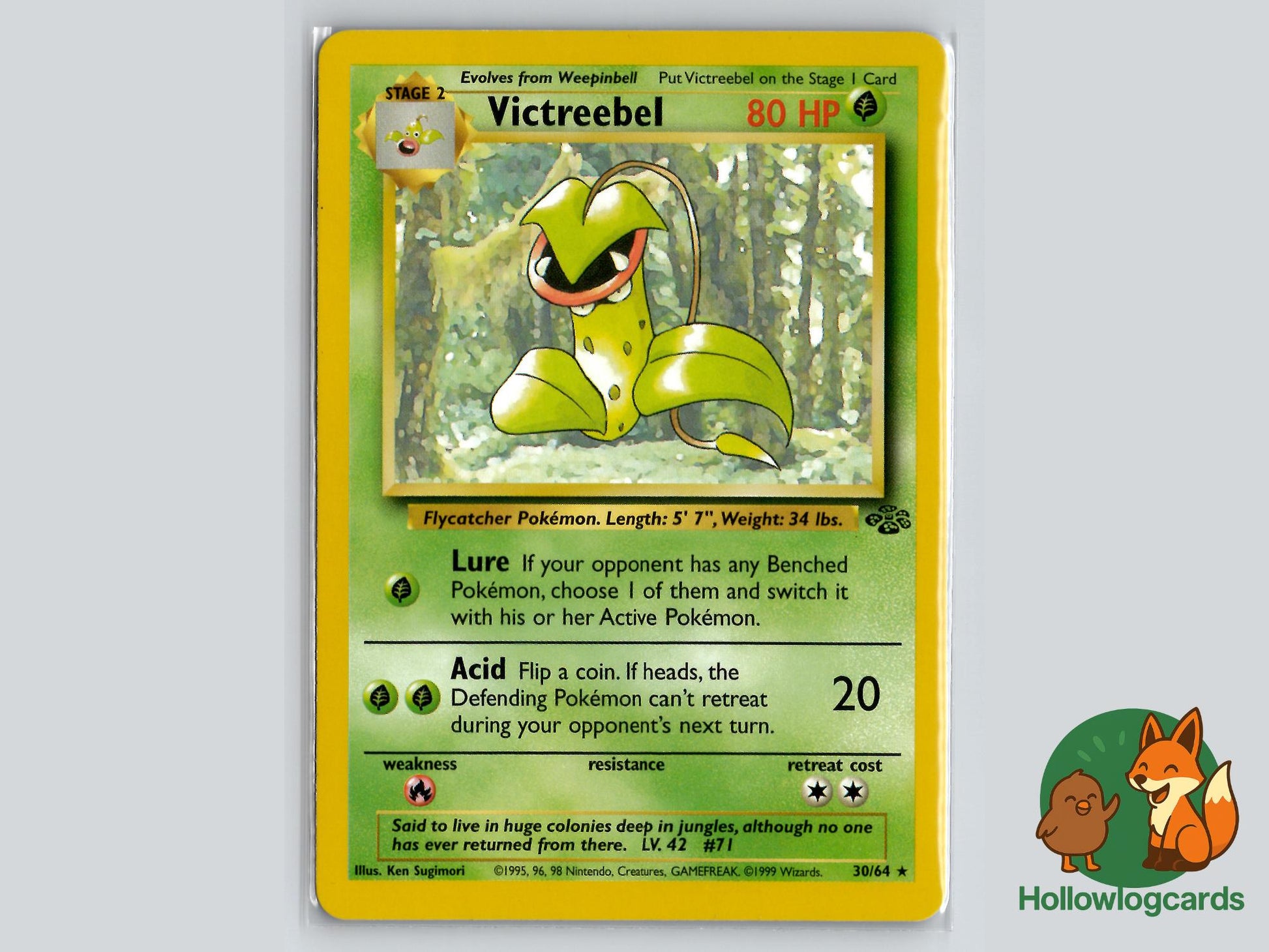Victreebel (30/64) - Jungle Pokémon Card