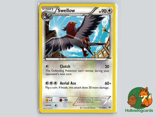Swellow (71/108) - Roaring Skies Pokémon Card