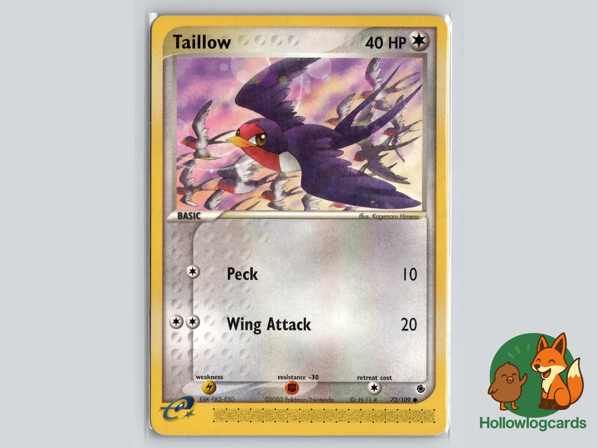 Taillow (72/109) - Ruby & Sapphire Pokémon Card