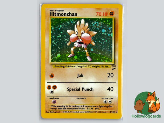 Hitmonchan (8/130) - Base Set 2 Pokémon Card