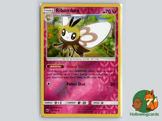 Ribombee (96/147) - Burning Shadows Pokémon Card