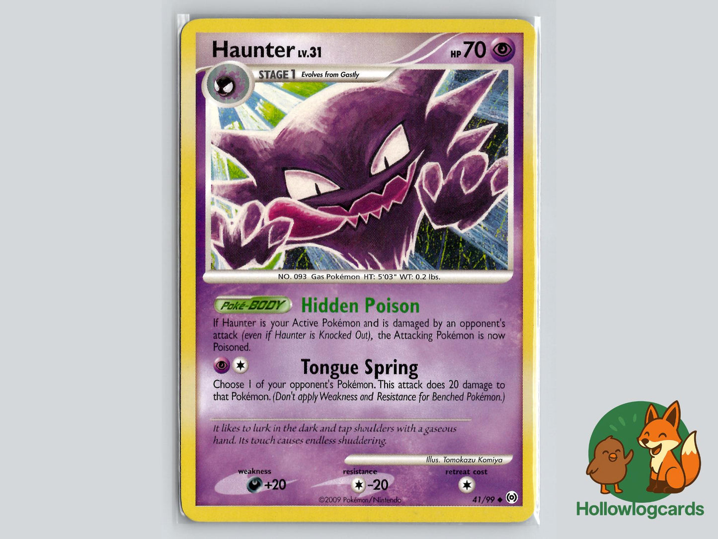 Haunter (41/99) - Arceus Pokémon Card