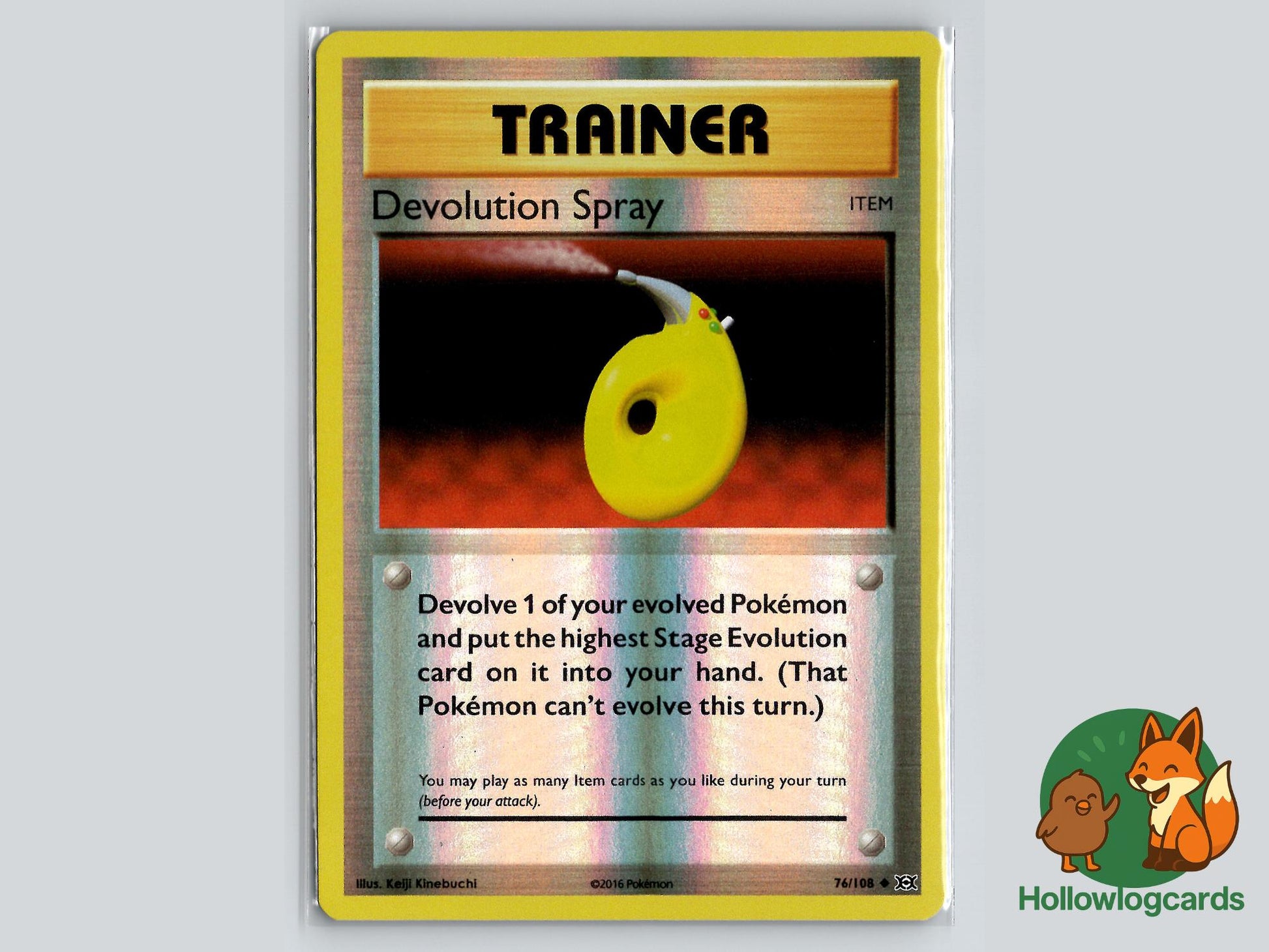 Devolution Spray (76/108) - Evolutions Pokémon Card