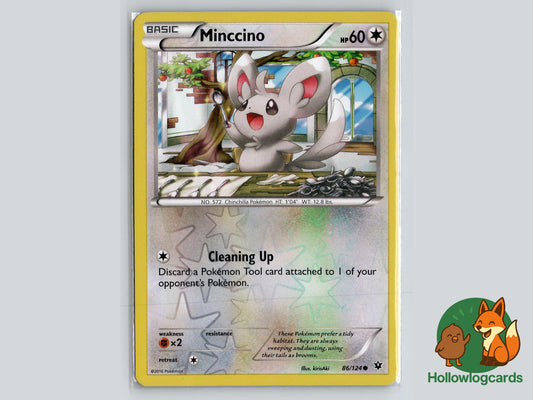 Minccino (86/124) - Fates Collide Pokémon Card