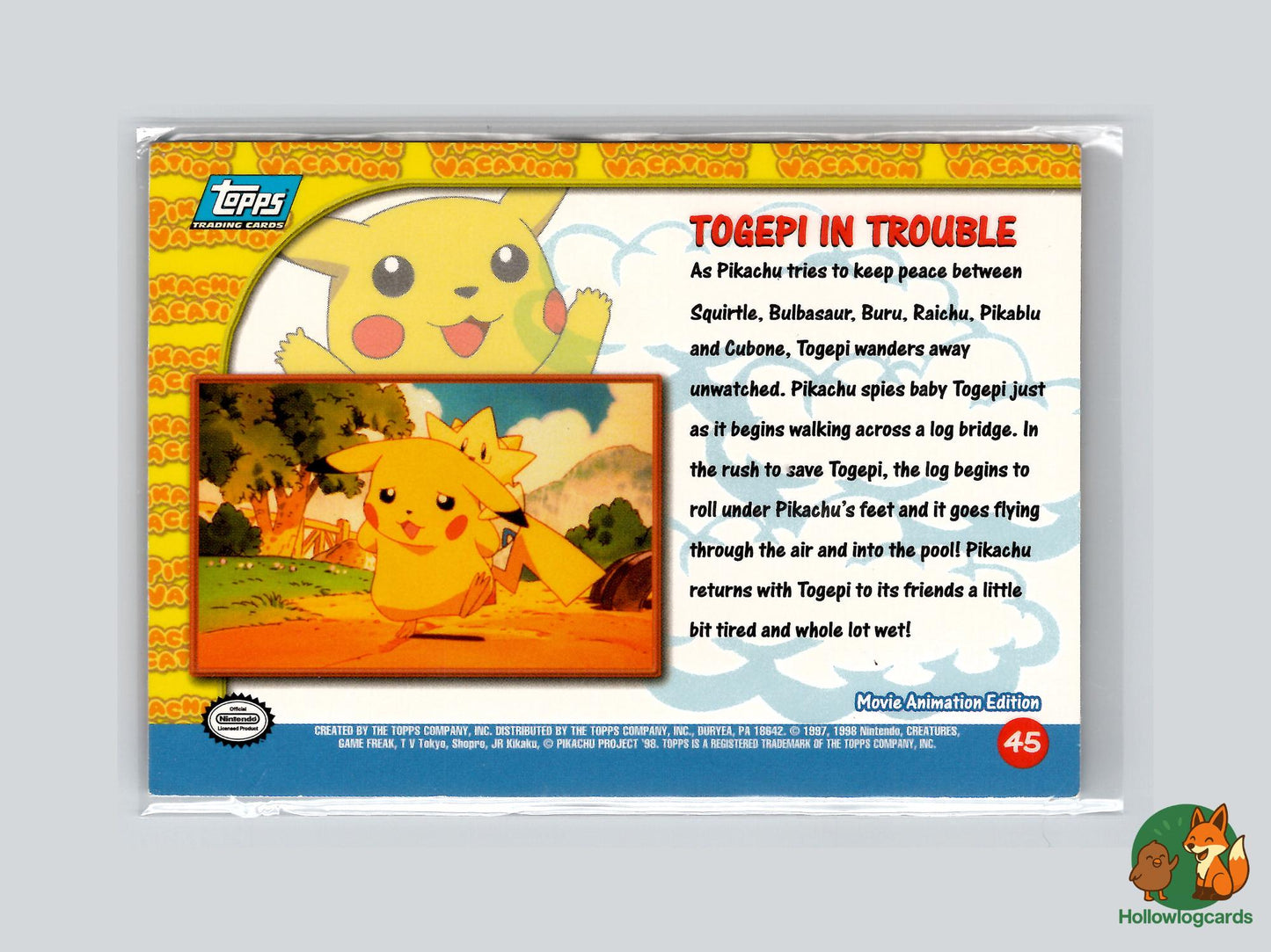 Togepi In Trouble [Togepi] (#45) - Topps Pikachus Vacation
