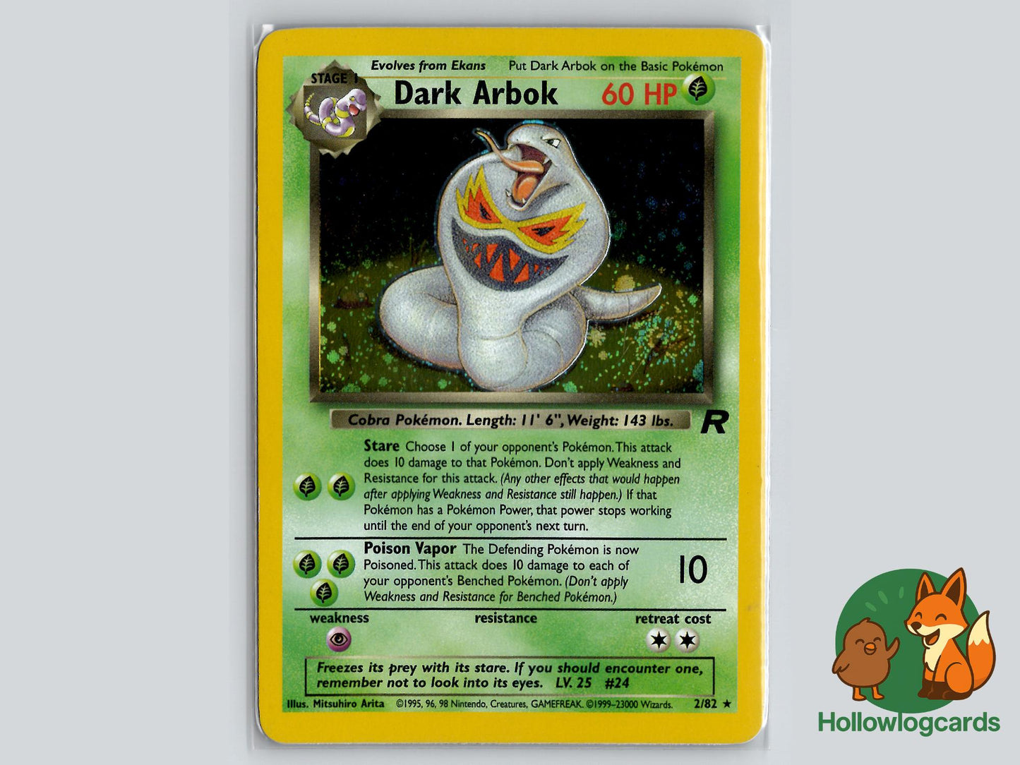 Dark Arbok (2/82) - Team Rocket Pokémon Card
