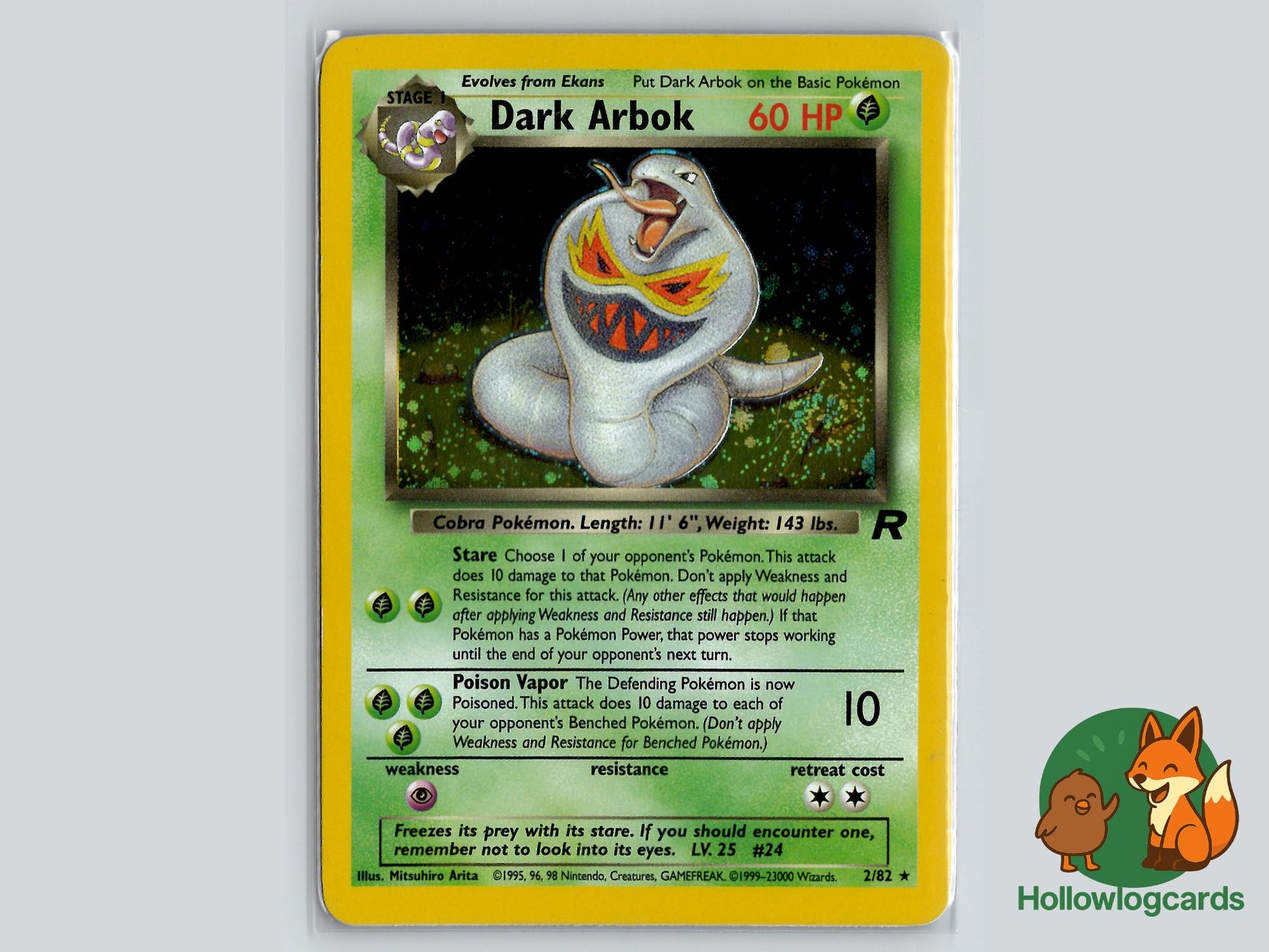 Dark Arbok (2/82) - Team Rocket Pokémon Card