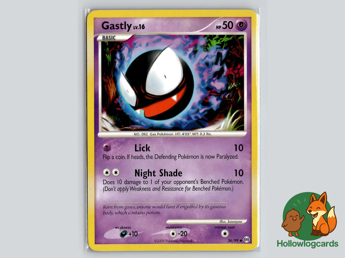 Gastly (36/99) - Arceus Pokémon Card