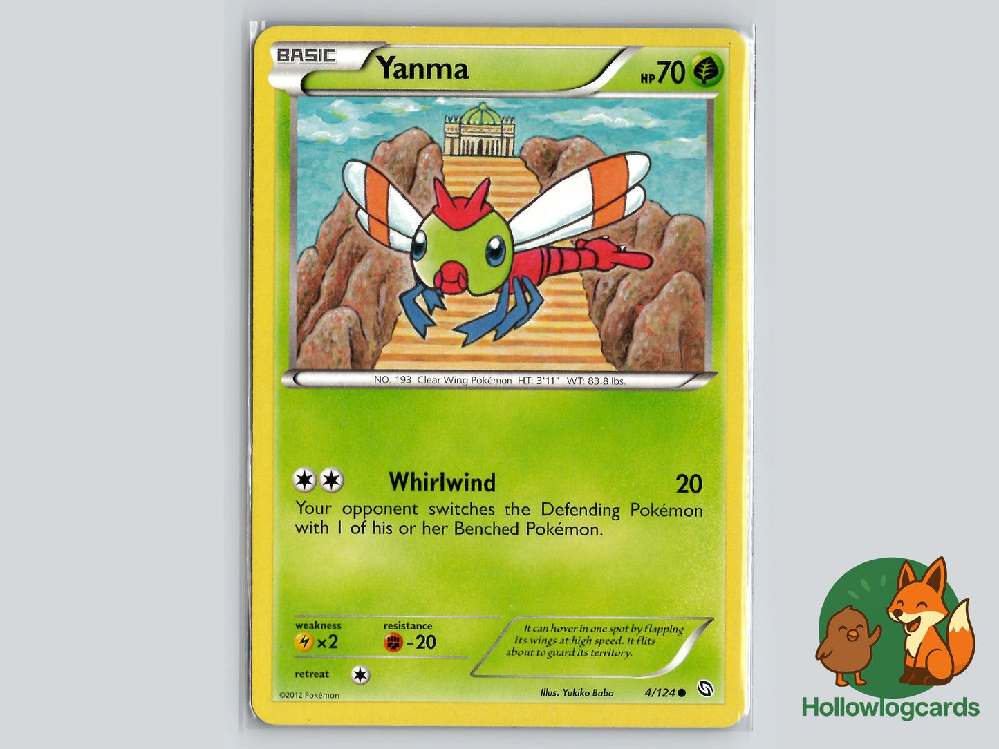 Yanma (4/124) - Dragons Exalted Pokémon Card
