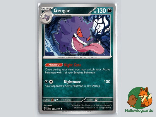 Gengar (057/091) - Paldean Fates Pokémon Card