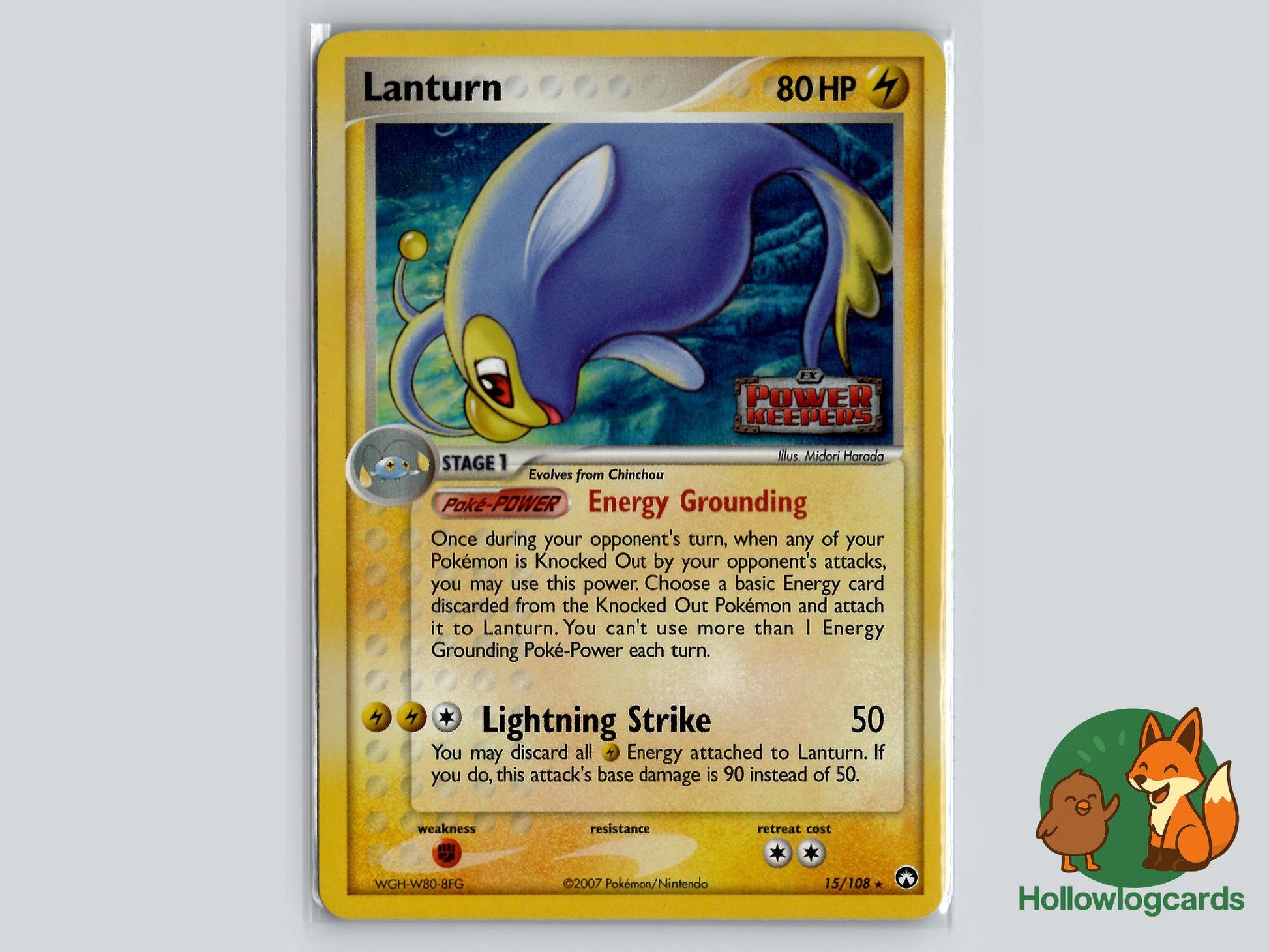 Lanturn (15/108) - Power Keepers Pokémon Card