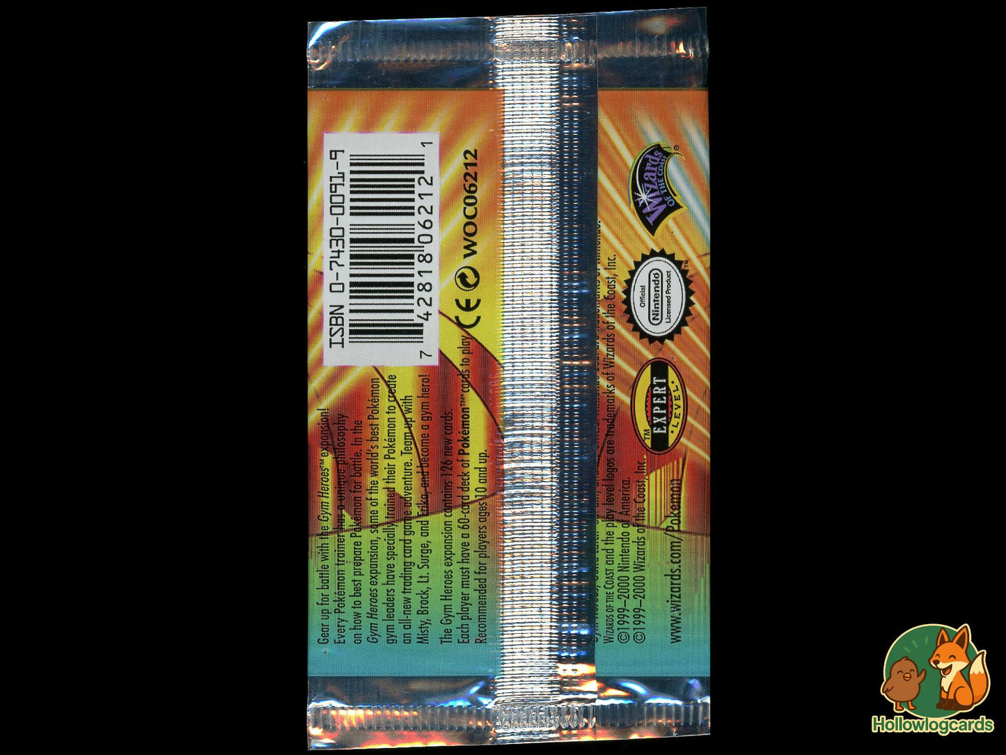 Gym Heroes [Lt Surge] - Wrapper only - Booster pack wrapper [For art or display] - no cards! - WOTC