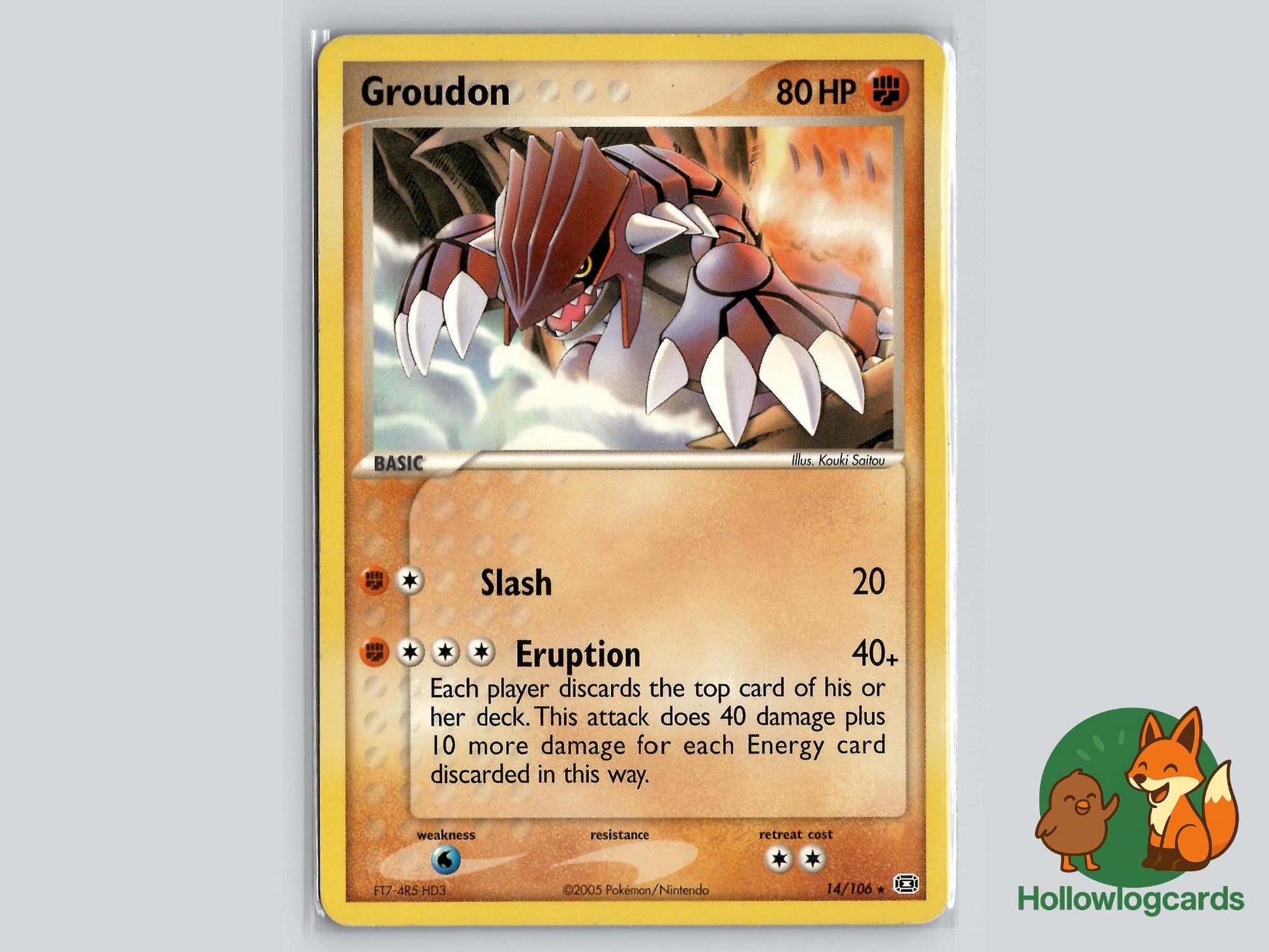 Groudon (14/106) - Emerald Pokémon Card