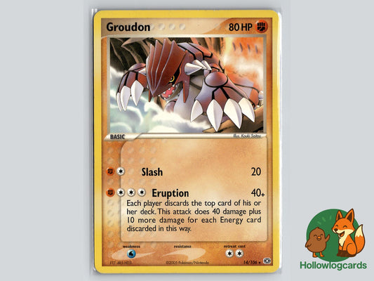 Groudon (14/106) - Emerald Pokémon Card