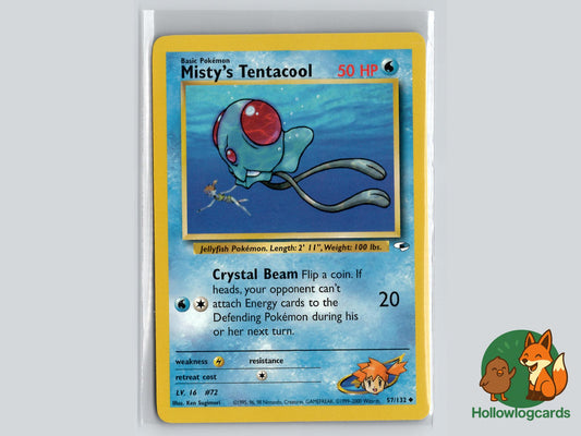 Misty's Tentacool (57/132) - Gym Heroes Pokémon Card