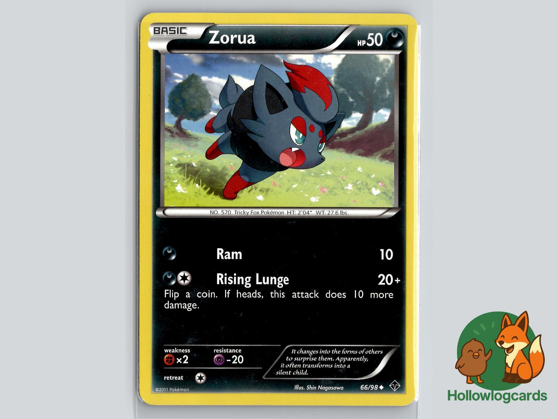 Zorua (66/98) - Emerging Powers Pokémon Card