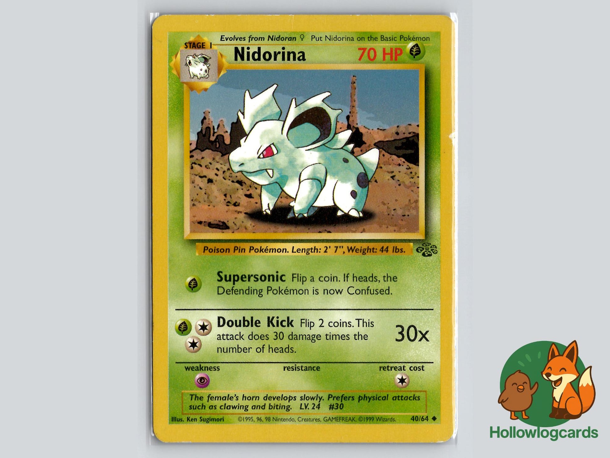 Nidorina (40/64) - Jungle Pokémon Card