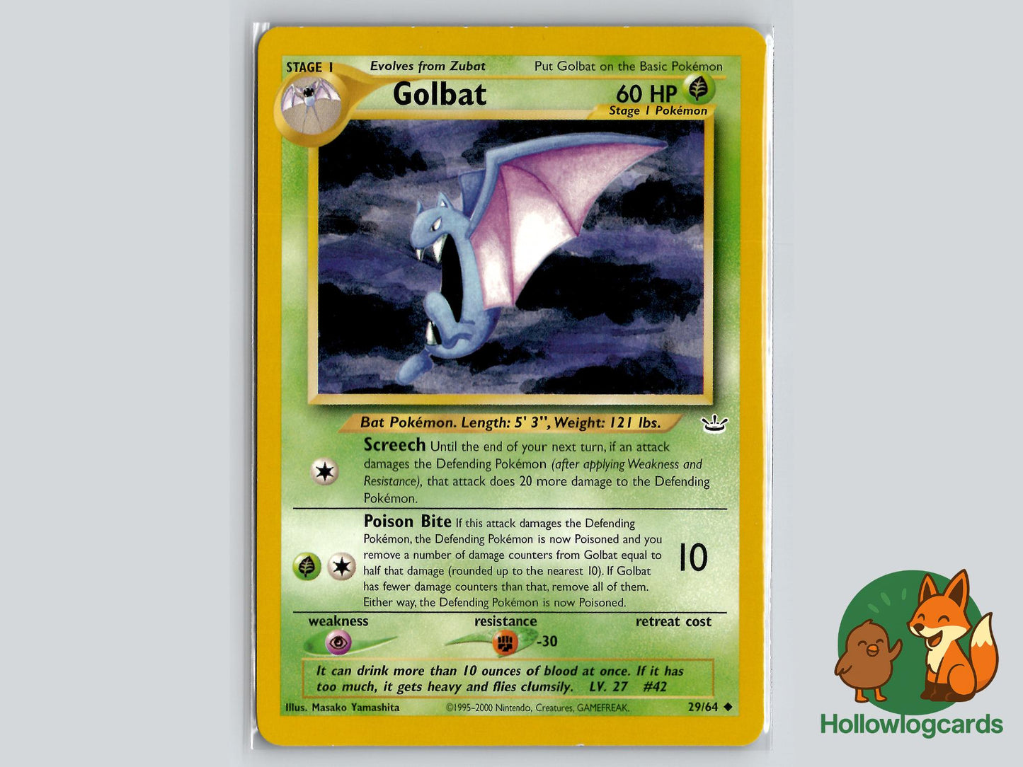 Golbat (29/64) - Neo Revelation Pokémon Card