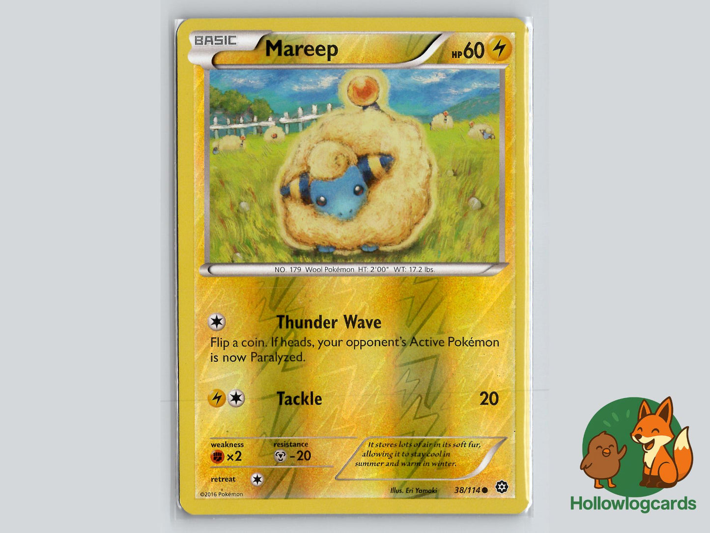 Mareep (38/114) - Steam Siege Pokémon Card