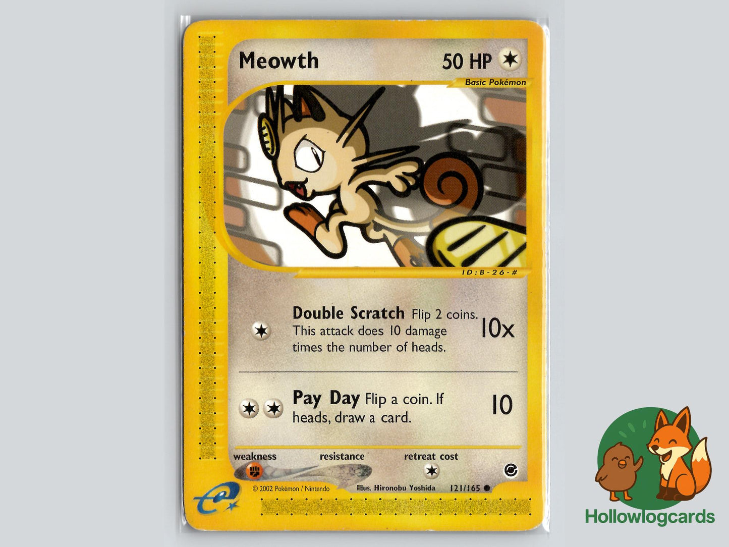 Meowth (121/165) - Expedition Base Set Pokémon Card