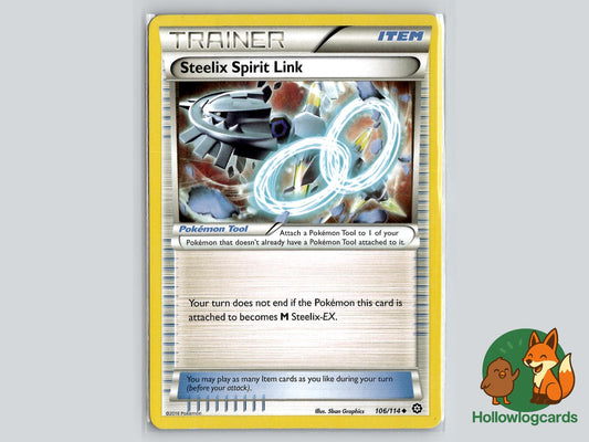 Steelix Spirit Link (106/114) - Steam Siege Pokémon Card