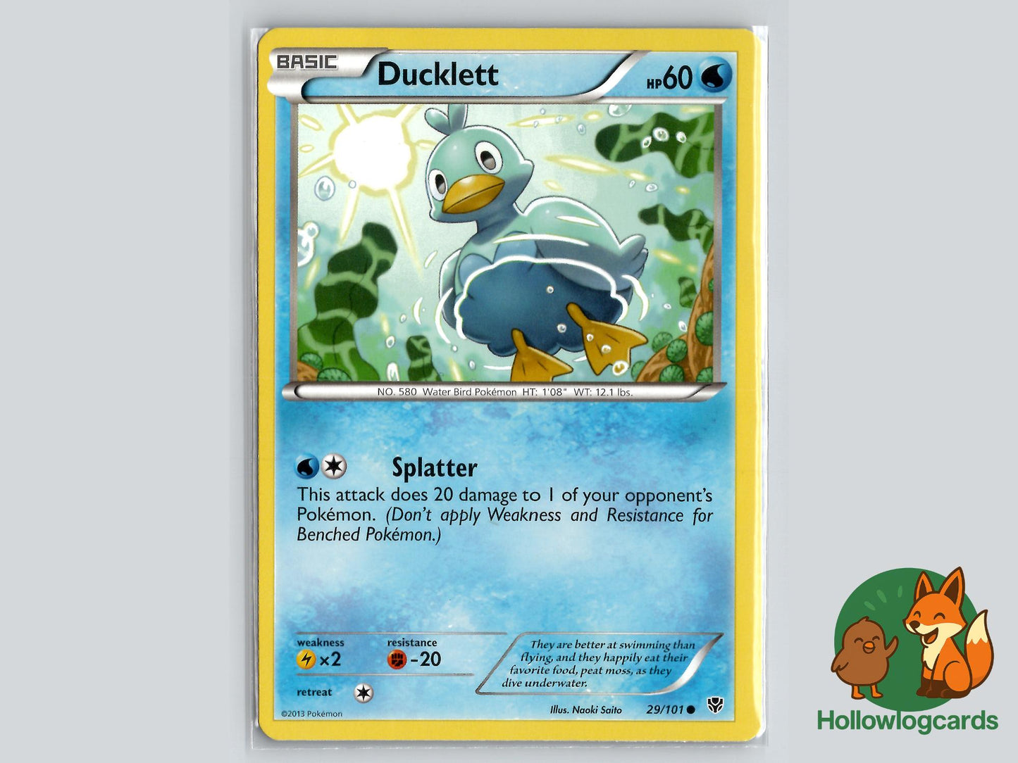 Ducklett (29/101) - Plasma Blast Pokémon Card