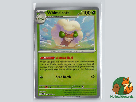 Whimsicott (008/131) - Prismatic Evolutions Pokémon Card