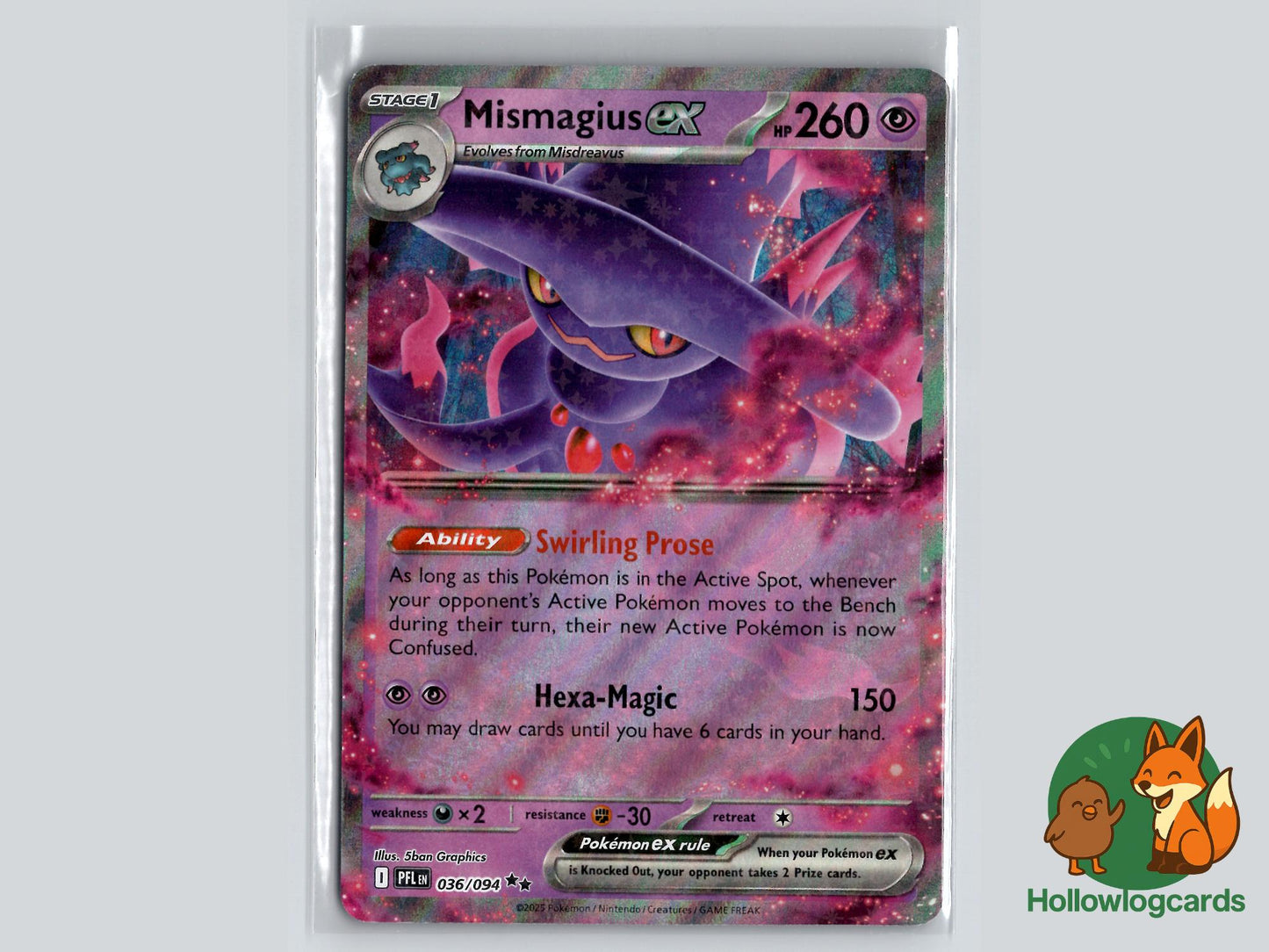 Mismagius ex (036/094) - Phantasmal Flames Pokémon Card