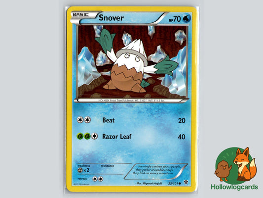 Snover (25/101) - Plasma Blast Pokémon Card