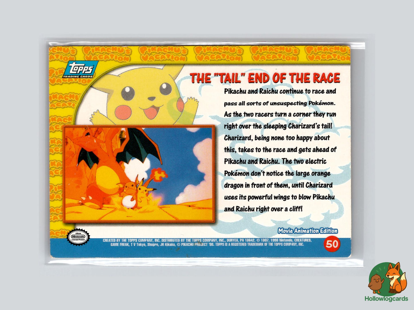 The "Tail" End Of The Race [Charizard] (#50) - Topps Pikachus Vacation