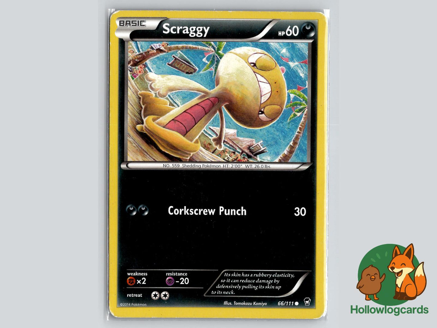 Scraggy (66/111) - Furious Fists Pokémon Card