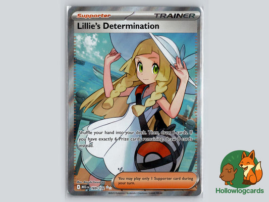 Lillie's Determination (169/132) - Mega Evolution Pokémon Card