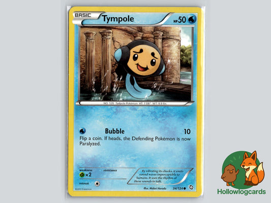 Tympole (34/124) - Dragons Exalted Pokémon Card