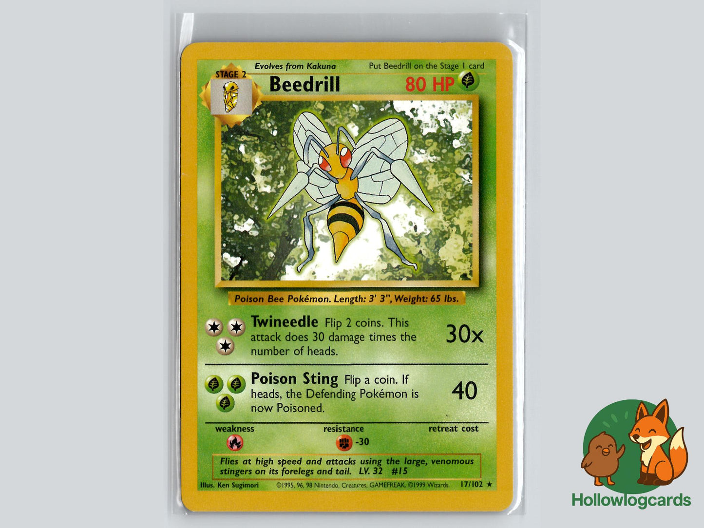 Beedrill (17/102) - Base Pokémon Card
