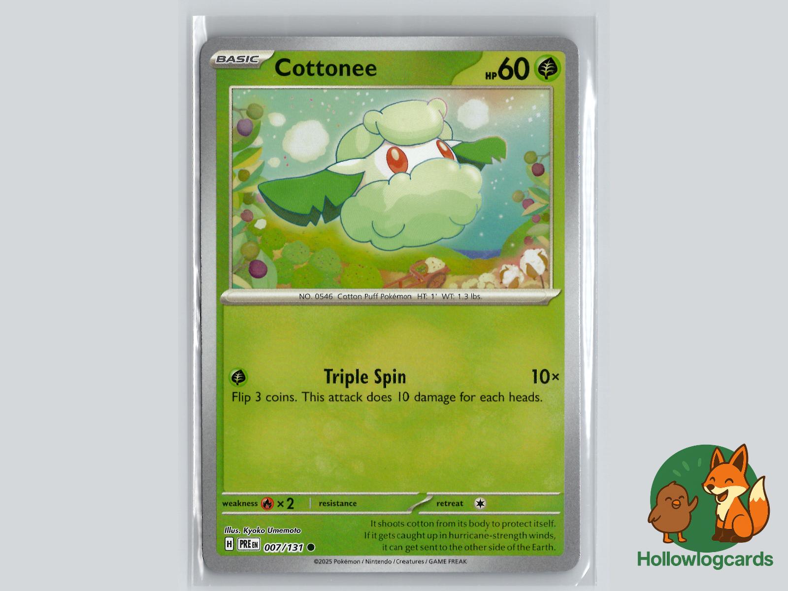 Cottonee (007/131) - Prismatic Evolutions Pokémon Card