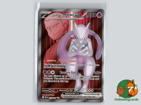 Team Rocket's Mewtwo ex (213/182) - Destined Rivals Pokémon Card