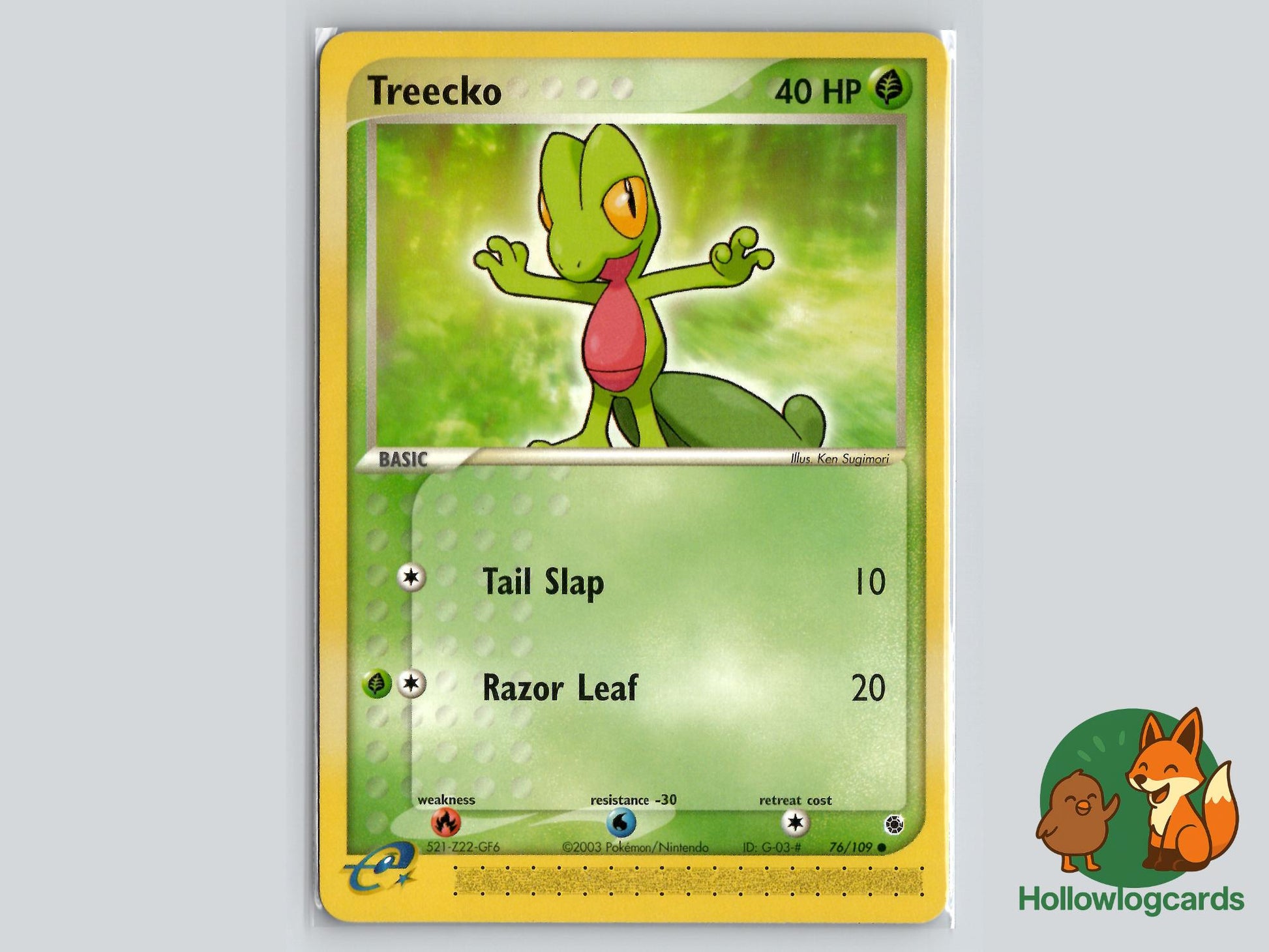 Treecko (76/109) - Ruby & Sapphire Pokémon Card