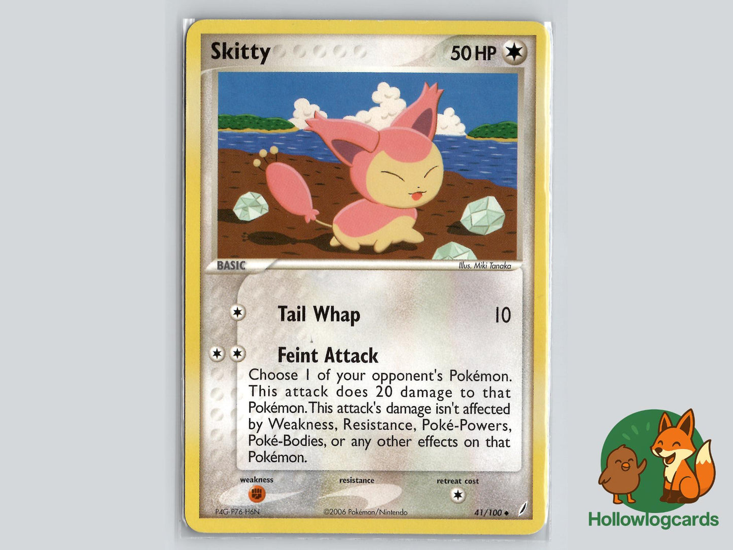 Skitty (41/100) - Crystal Guardians Pokémon Card