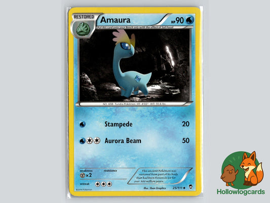 Amaura (25/111) - Furious Fists Pokémon Card